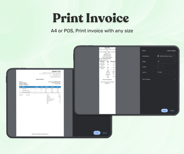 Print Invoicing