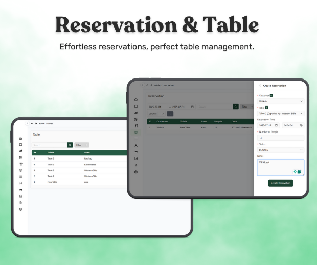 Reservation & Table Management